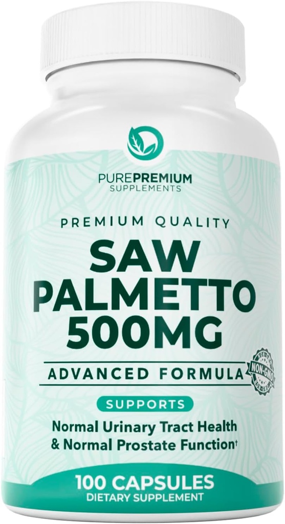 PurePremium Saw Palmetto 500 mg για άνδρες / γυναίκες – Μέγιστη δύναμη Saw Palmetto Εκχύλισμα  Tabletισκία