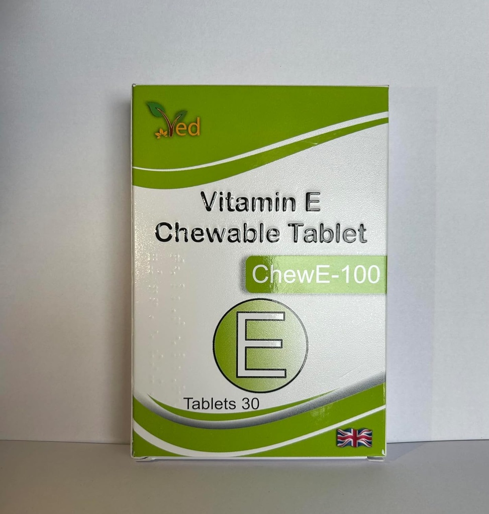Ved Vitamin E 100 MG CHEWABLE Tablet (συσκευασία των 30)