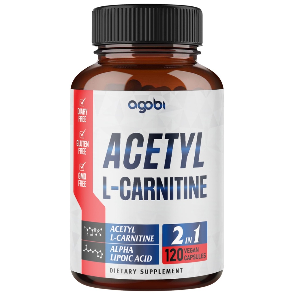 Acetyl L-Carnitine & Alpha Lipoic Acid Complex 1500mg - Συμπλήρωμα για την Εγκεφαλική Υγεία, τη Μνήμη, τη Εστίαση & τη διάθεση - 120 κάψουλες Vegan για 2 Μήνες Προσφορά - Χωρίς γλουτένη, Μη ΓΤΟ