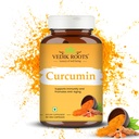 Curcumin Capsules - Antioxidant Properties | for Joint Comfort & Anti-Aging| Inflammation Relief | 60 Veg Capsules (60)