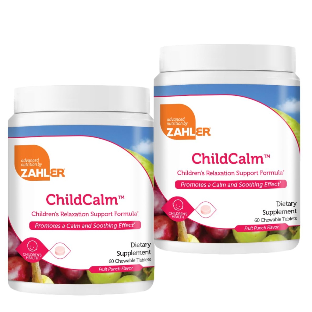 Zahler ChildCalm, Kosher Fruit Punch Μασώμενα Μαγνήσιο για τα παιδιά - Φυσική ηρεμία, υποστήριξη Mood, και χαλάρωση - Ηρεμία παιδιά συμπλήρωμα μαγνήσιου, (2 πακέτο)