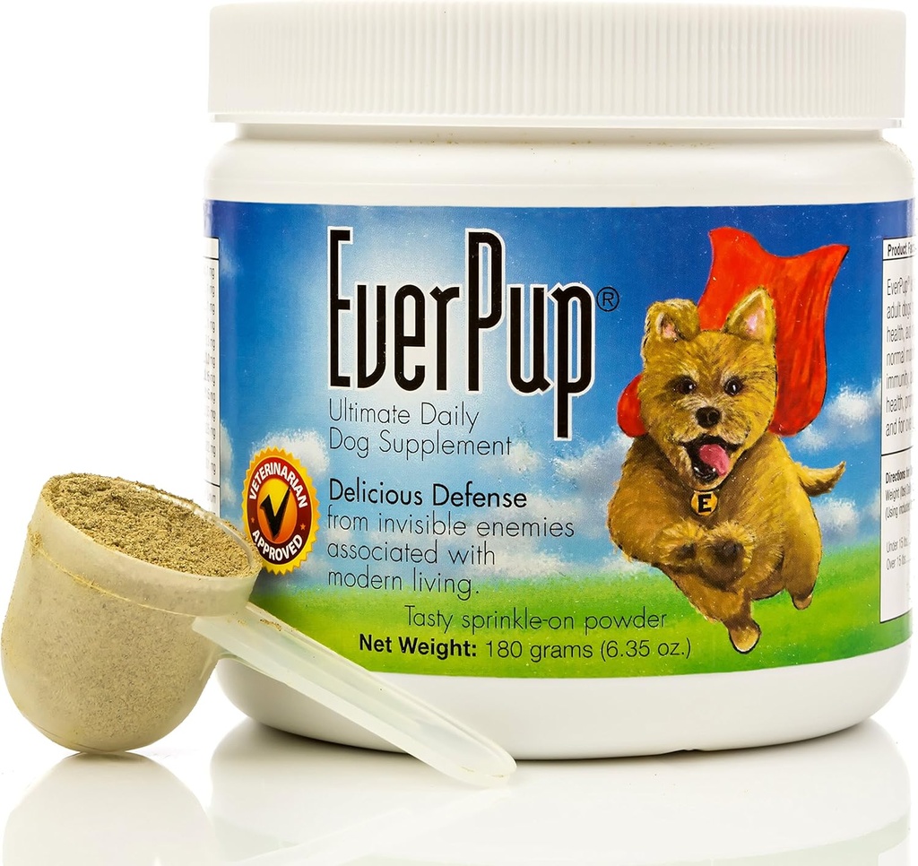 EverPup Ultimate Daily Dog Supplement with Glucosamine, Prebiotics, Probiotics, Apoptogens, Vitamins and Minerals for Healthy Joints, Immunity, Digestion, Skin Health