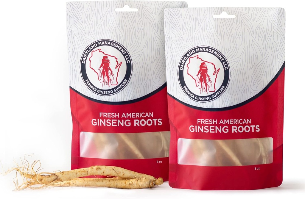 Διαχείριση Γαλακτοκομίας LLC Fresh American Ginseng Roots (16 oz)