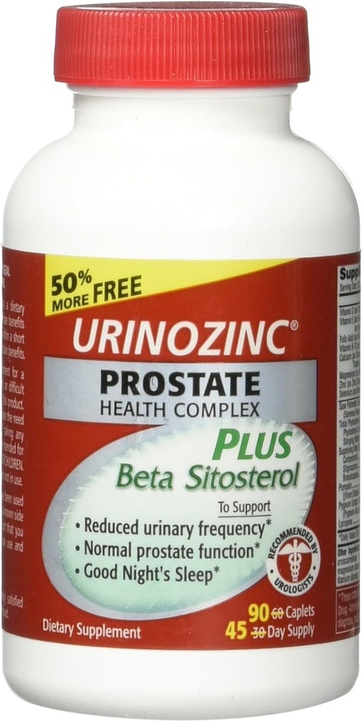 Urinozinc Prostate Plus Health Complex με Βήτα- σιτοστερόλη 90 δισκία