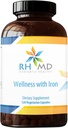RHMD Wellness with Iron - Dietary Supplement, 1000 IU Βιταμίνης D, Ανοσοποιητικές Βιταμίνες Υποστήριξης - Πολυβιταμίνη (120 Κάψουλες)