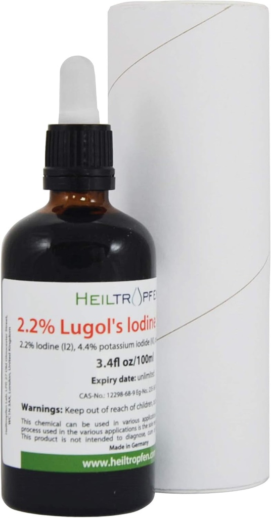 2,2% Iodine Solution της Lugol 3.4 Fl Oz  Heiltrophen® (Heiltrophen)