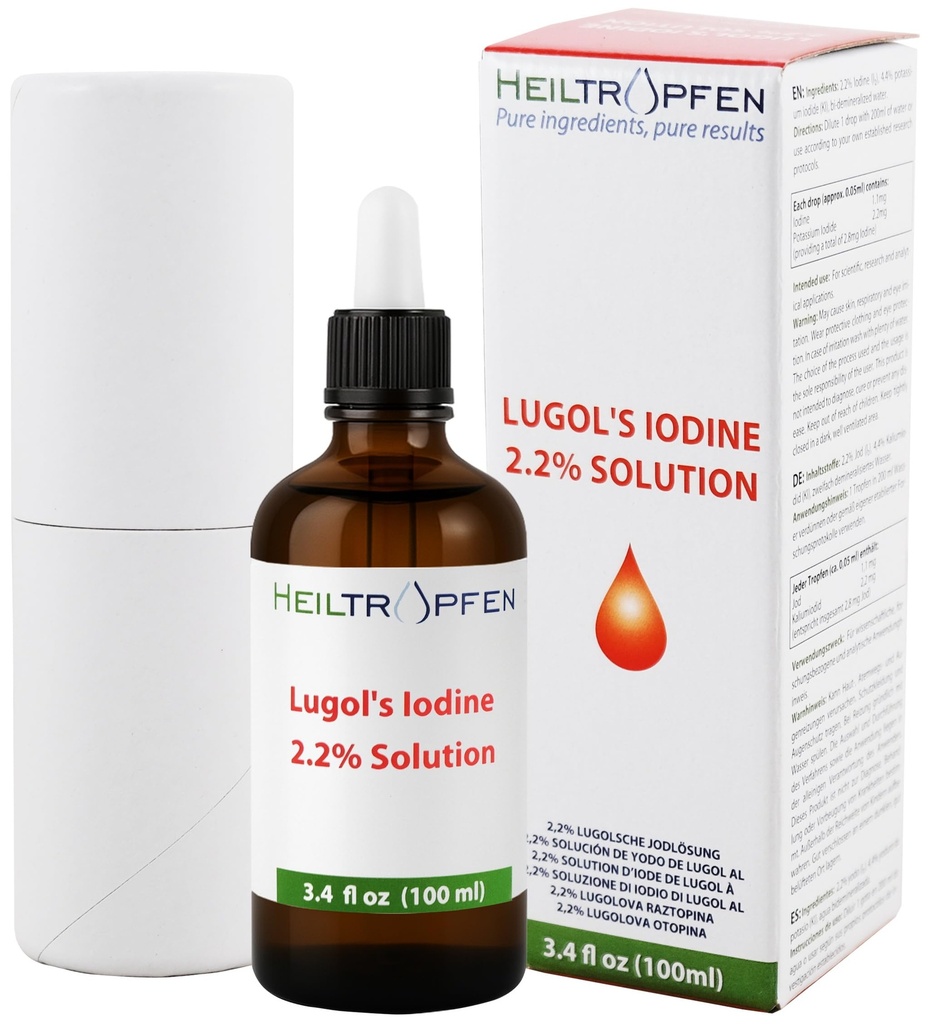 2,2% Iodine Solution της Lugol 3.4 Fl Oz  Heiltrophen® (Heiltrophen)