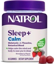 Natrol Sleep+ Calm Melatonin Gummies for Adults, Sleep Gummies, Flavor Φράουλα, 60 Gummies, 30 Day Supply