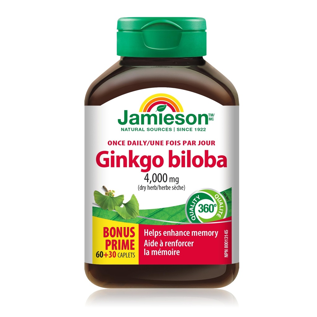 Jamieson Ginkgo Biloba 80mg 60+30 Καπέλα