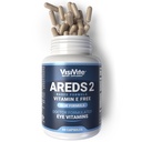 AREDS 2 Eye Vitamins - VisiVite Vitamins for Eye Health Without Vitamin E - Eye Vitamins for Seniors - Lutein and Zeaxanthin Supplements - 60 Capsules