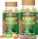 Hamp Gummies 450.000mg για την υποστήριξη του Deep Sound Bedtime και την ανακούφιση της δυσφορίας, Fruity Hemp Gummy Infused Omega 3, Βιταμίνες, Made in USA