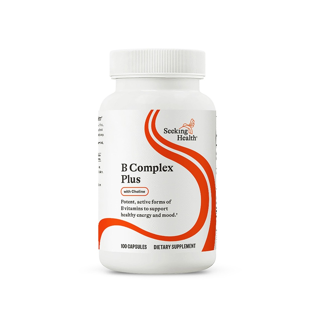 Αναζήτηση Health B Complex Plus - Vitamin B Complex Supplement with Choline & Riboflavin - Υποστηρίζει την υγεία του εγκεφάλου, την πέψη, & την ενέργεια - 100 κάψουλες