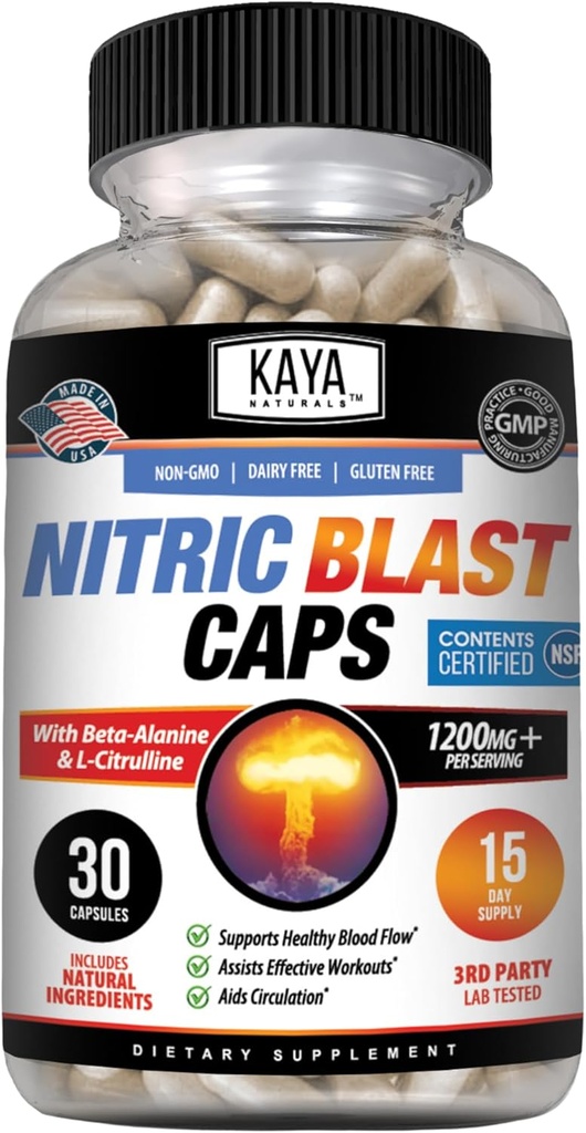 Kaya Naturals - Nitric Blast Poent All-Φυσικό συμπλήρωμα βοτάνων για τα μέγιστα οφέλη υγείας 
