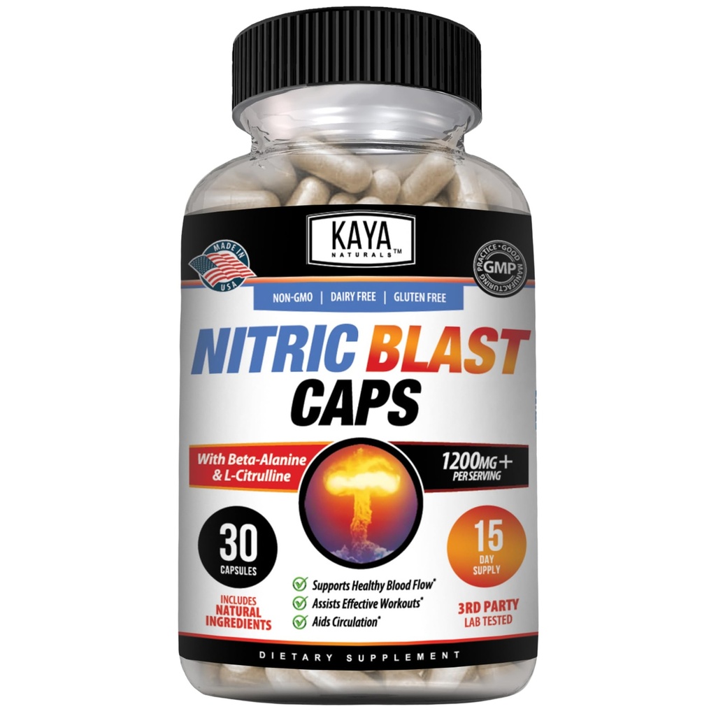Kaya Naturals - Nitric Blast Poent All-Φυσικό συμπλήρωμα βοτάνων για τα μέγιστα οφέλη υγείας 