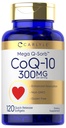 Carlyle CoQ10 300mg | 120 Softgels | Mega Q-Sorb Coenzyme Q-10 | with Black Pepper Extract | Non-GMO, Gluten Free Supplement