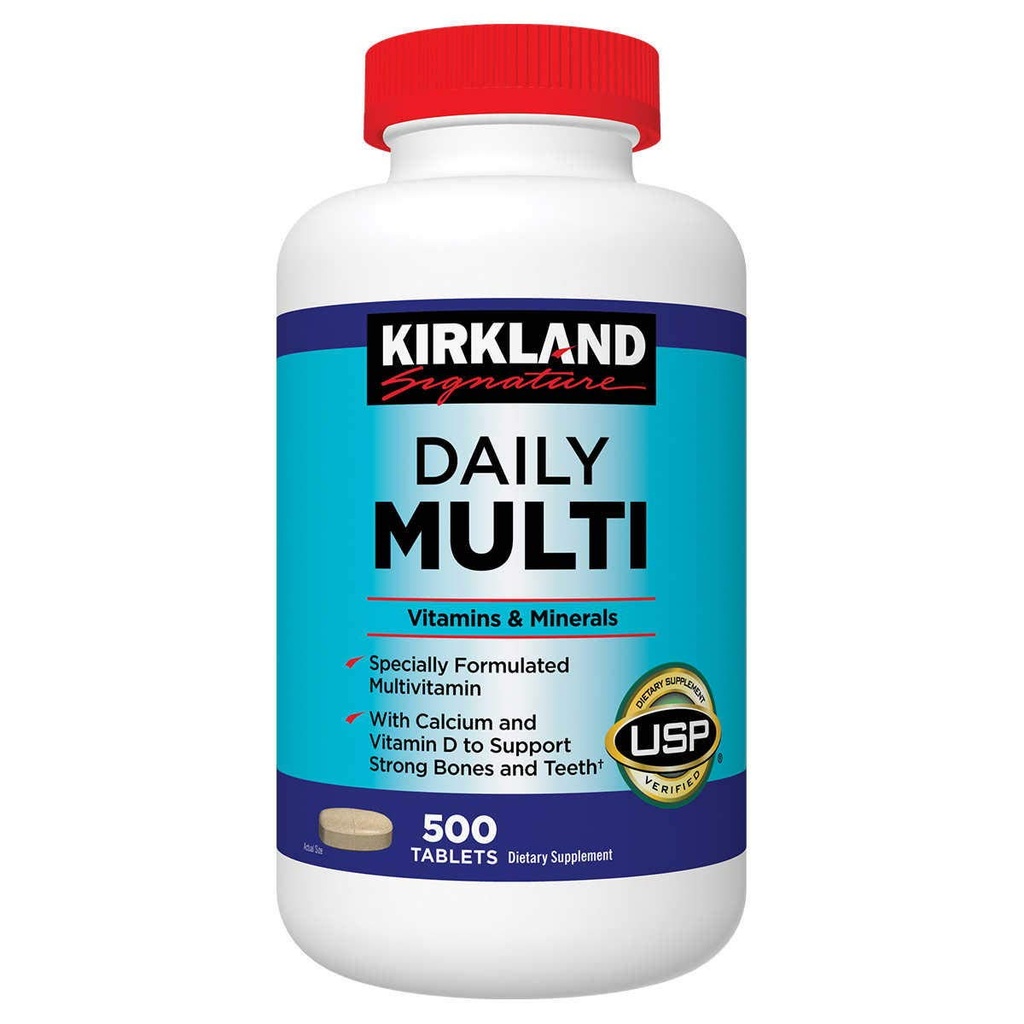 Kirkland Signature Daily Multi, 500 δισκία (2 συσκευασία)