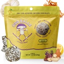ODD BALLS Organic Energy Balls Lemon - Superfood Mushroom Snack - Τρέξιμο, Ποδηλασία, Πεζοπορία - Gels, Bars Εναλλακτική - Lion's Mane Focus, Cordyceps Energy - Vegan, Gluten Free Snacks for Kids & Adults