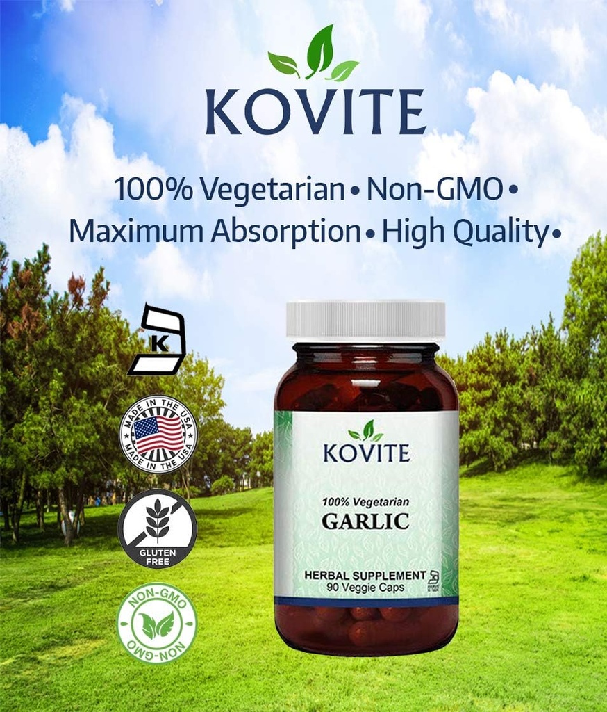 Σκόρδο 500 mg 100% χορτοφαγικά - 90 κάψουλες λαχανικών