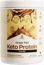 LevelUp WINNER - BEST KETO PROTEIN Σκόνη πρωτεΐνης κολλαγόνου που τρέφεται με χόρτο, C8 MCT Oil, Whey Protein Isolate, Irish Butter, Ketogenic Protein Shake Supplement (Chocolate Cream)