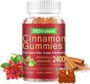 Ceylon Cinnamon Gummies, Ceylon Cinnamon 2400mg with Berberine, Turmeric, Apple Cider Vinegar, Bitter Melon, Chromium - 60 Counts