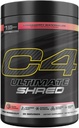 Cellucor C4 Ultimate Shred Pre Workout Powder, Fat Burner για άνδρες και γυναίκες, συμπλήρωμα απώλειας βάρους με εκχύλισμα ρίζας Ginger, φράουλα watermelon, 20 εξυπηρετούν, 12,3 ουγγιά (πακέτο του 1)