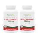 NaturesPlus Ultra Cranberry 1000-180 δισκία παρατεταμένης αποδέσμευσης, Συσκευασία των 2 - Υποστηρίζει ένα υγιές ουροποιητικό - μη-ΓΤΟ, χορτοφάγους, χωρίς γλουτένη - 180 Σύνολο Σερβίρει