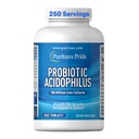 Puritan's Pride Daily Probiotic Acidophilus, 100 Million Live Cultures, Dietary Supplement for Digestive, Gut, and Immune Health, Soy, Sodium, and Glutten Free, 8μηνη προσφορά, 250 δισκία