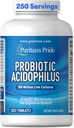 Puritan's Pride Daily Probiotic Acidophilus, 100 Million Live Cultures, Dietary Supplement for Digestive, Gut, and Immune Health, Soy, Sodium, and Glutten Free, 8μηνη προσφορά, 250 δισκία