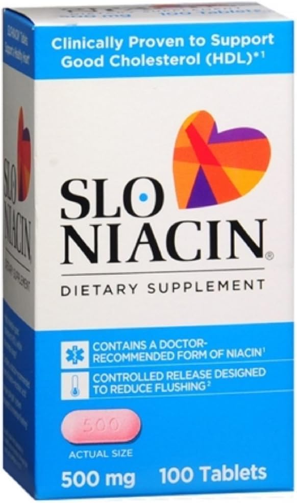 Slo- Niacin 500 mg Tabletισκία 100 Tabletισκία (Συσκευασία 3)
