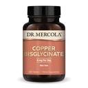 Δρ. Mercola Bisglycinate χαλκού, 90 σερβιρίσματος (180 δισκία), συμπληρώματα διατροφής, 8 mg ανά ημέρα, Mini Tabs, Υποστηρίζει τη συνολική υγεία, μη ΓΤΟ