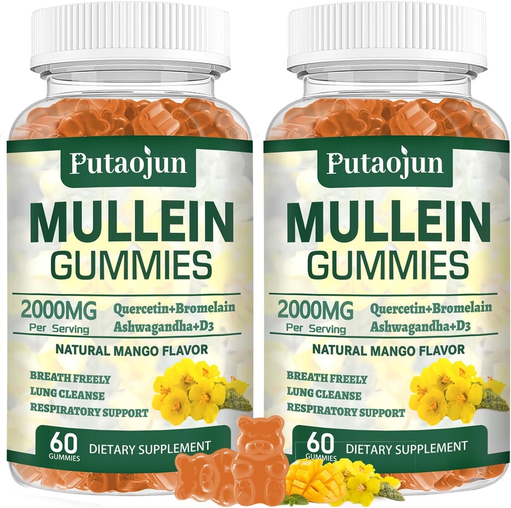Mullein Gummies για τους πνεύμονες 