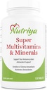 Nutriya Super Multivitamins and Minerals -για γυναίκες και άνδρες - Περισσότερο από 70 Βιταμίνες, Ορυκτά, αντιοξειδωτικά, Amino Acid -Supports Κυτταρική παραγωγή ενέργειας και ανοσοποιητικό σύστημα Υγεία