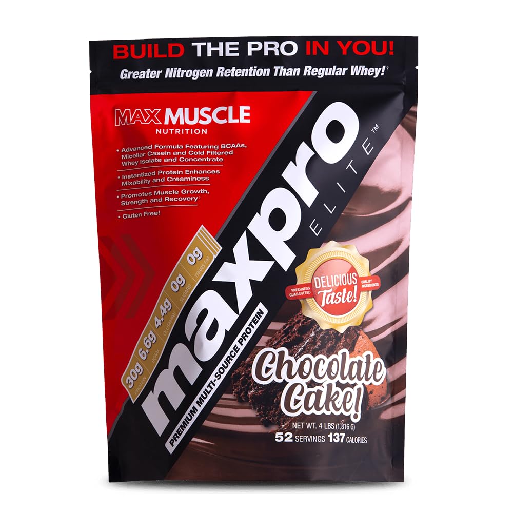 Max Muscle Maxpro Elite Whey Protein Powder 