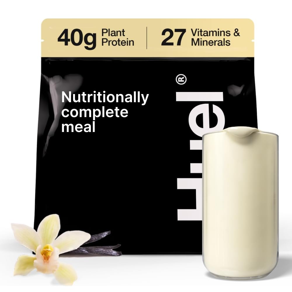 Huel Black Edition | Vanilla 40g Vegan Protein Powder | Nutritionally Complete Meal | 27 Vitamins and Minerals, Gluten Free | 17 Servings | Scoop not included to reduce plastic