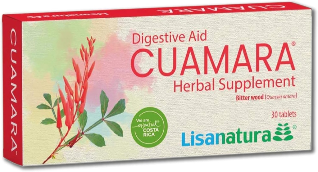 Cuamara Herbal Supplement - Sugar, Gluten & Lactose Free - 30 Tablets