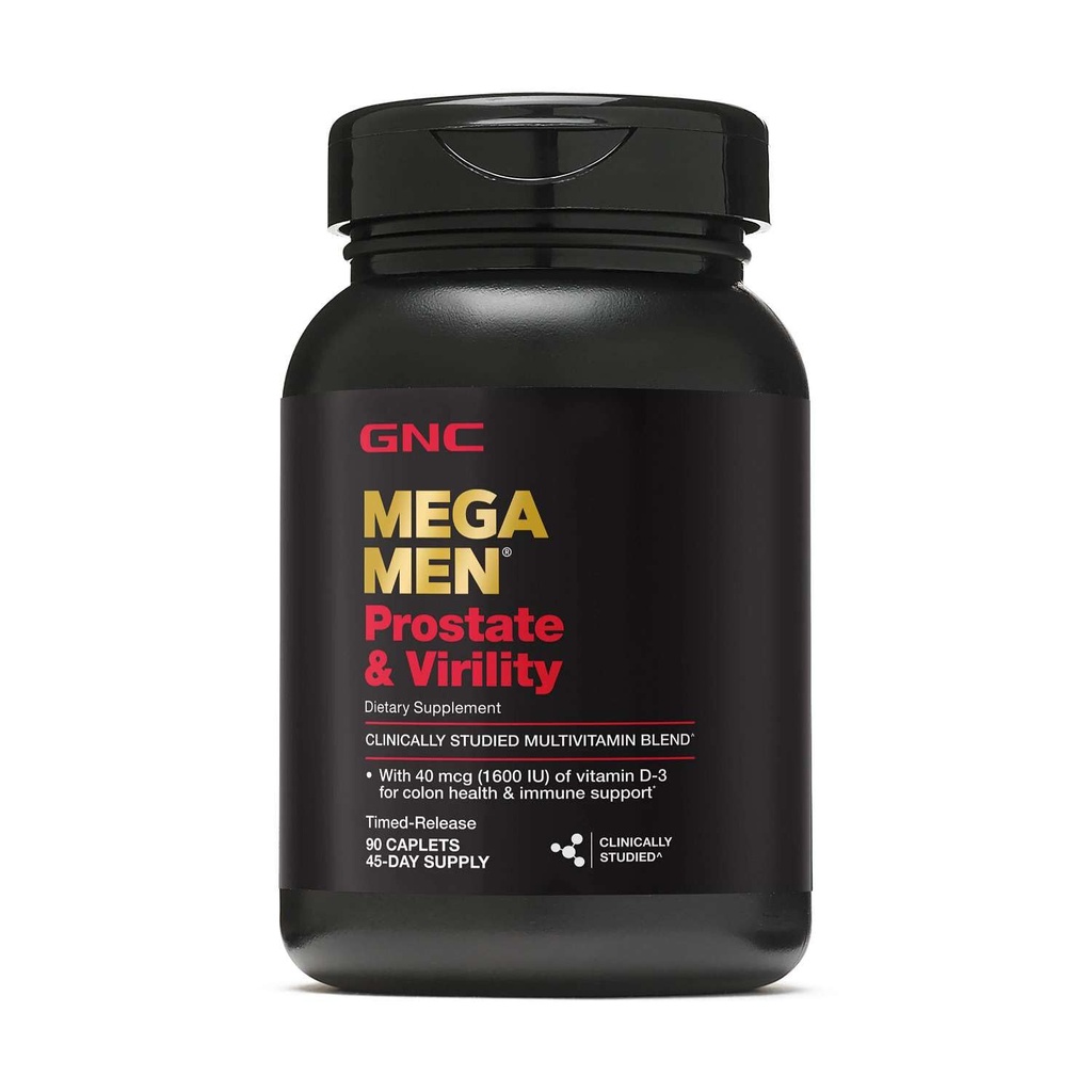 GNC Mega άνδρες προστάτης και ανδροπρέπεια Multivitamin, Υποστηρίζει Βέλτιστη σεξουαλική υγεία και υγεία προστάτη, 90 μέτρα