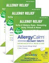 Boiron AllergyCalm Tablets 180 Count, Relief from Allergies and Hay Fever Συμπτώματα του φτάρνισμα, Runny μύτη, και Ichy Eyes or Throat, Allergy Calm Tabs (Πρώην RhinAllergy) (Pack of 3 60ct Boxes)