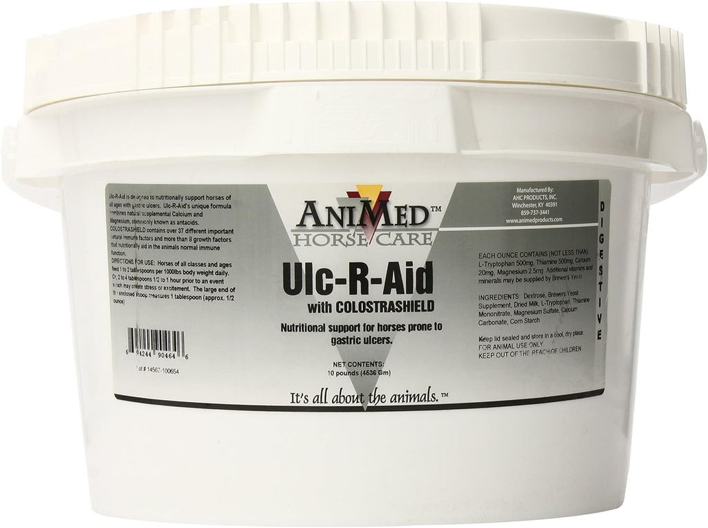 AniMed Ulc-R-Aid Nutritional Supplement for Horses, 10-Pound