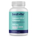 BESTVITE Liposan Ultra Chitosan 500mg (240 κάψουλες) - Πατενταρισμένο με δίπλωμα ευρεσιτεχνίας ταχύτερης δράσης από την κανονική Chitosan - Δεν Stearates - Χωρίς πληρώματα