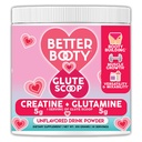 Better Booty Glute Scoop, Creatine για τις γυναίκες Creatine + L’Glutamine Amino Acid, τέλειο συμπλήρωμα μειγμάτων ποτών, χωρίς γεύση (300 γραμμάρια, 30 σερβίτσια)