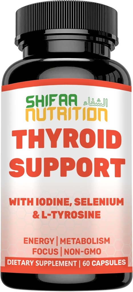 SHIFAA NUTRITION Halal Thyroid Support 30 Services 