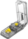 Pill Cutter for Small or Large Pills. The Best Multiple Pill Splitter Ever! Design in The USA. Doubles as a Pill Box. Not Suitable for Tiny Pills. Keychain Pill Holder As a Bonus. (Gray)