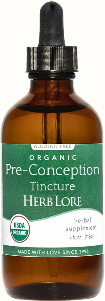 Herb Lore Organic Pre-Conception Βάμμα – Αλκοόλ Δωρεάν Υγρή Γονιμότητα Υποστήριξη για τις γυναίκες