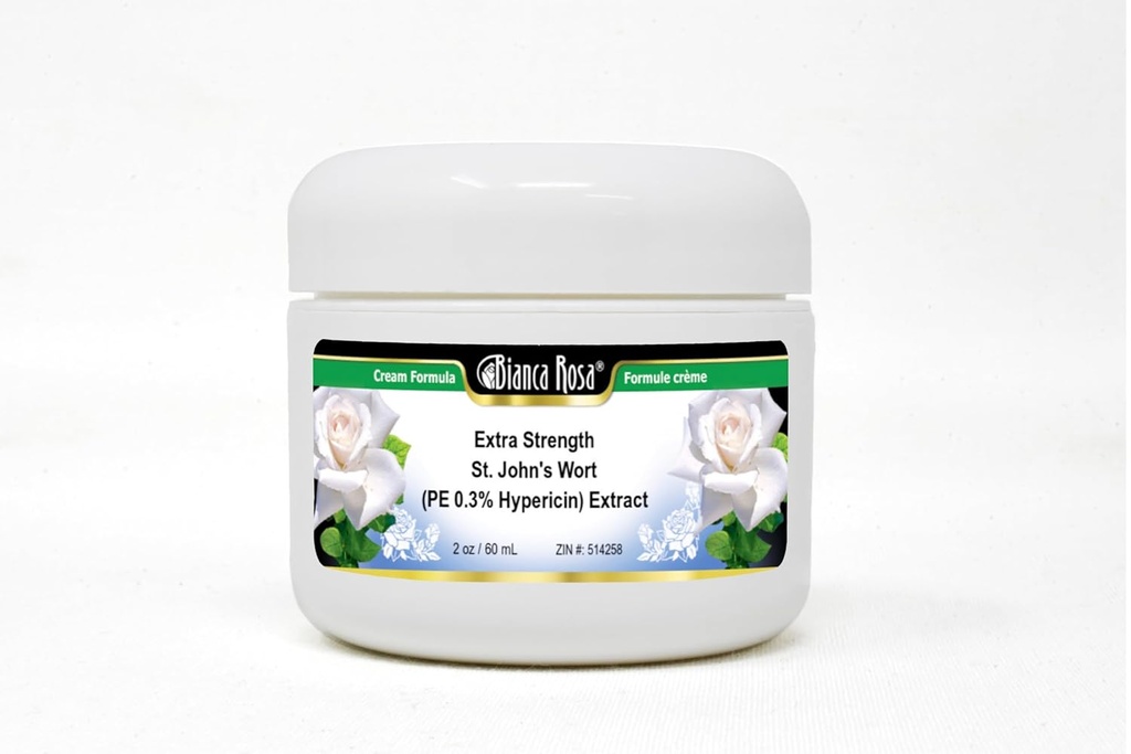 Bianca Rosa Extra Strength St. John's Wort (PE 0,3% Hypericin) Κρέμα Εκχυλίσματος (2 oz, ZIN: 514258) - 2 Συσκευασία