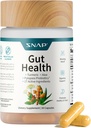 SNAP Gut Health Supplement – Turmeric, Aloe & Pylopass Probiotics – 17 Ενεργά συστατικά για την ενίσχυση, Digestive Support & Healthy GI Tract – Συμπλήρωμα διατροφής, 50 κάψουλες