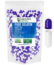 XPRS Nutra Size 3 Empty Capsules - 1000 Count Empty Gelatin Capsules - Pills DIY Capsule Filling - Pure Bovine Pill Gel Caps Fillable for Do-It-Yourself Vitamins and Supplements (Purple/White)