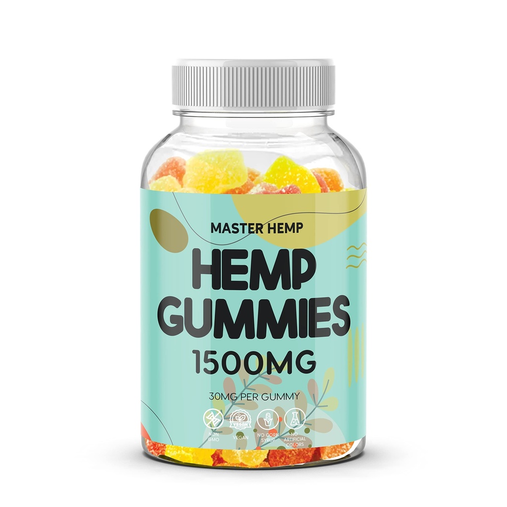 Φυσικό Καρπούτα Χήνες Υψηλή δύναμη - Vegan Hemp Oil Infused Gummies Edibles Performance Great for Peace & Relaxation, Bloom Αγαπημένο Gummy