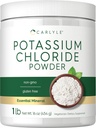 Carlyle Potassium Chloride Powder Supplement 16 oz | Food Grade | Salt Substitute | Vegan, Vegetarian, Non-GMO, Gluten Free