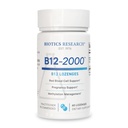 Biotics Research B12-2000TM Βιταμίνη B12 2000 mcg, B6, Folate–B12 Υπογλώσσια Λοzenges, Συμπλήρωμα Υποστήριξης μεθυλίωσης, Υψηλή Ικανότητα, Εξαιρετικά Απορροφήσιμη, Φυσική, Berry Γεύση, Διαλύει Εύκολα–60 Count