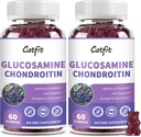 Γλουκοζαμίνη Catfit Chondroitin Gummies,Extra Strength Joint Health Support Supplement with MSM & Elderberry, Antioxidant Immune Support Supplement for Adult Men & Women (2 Pack)